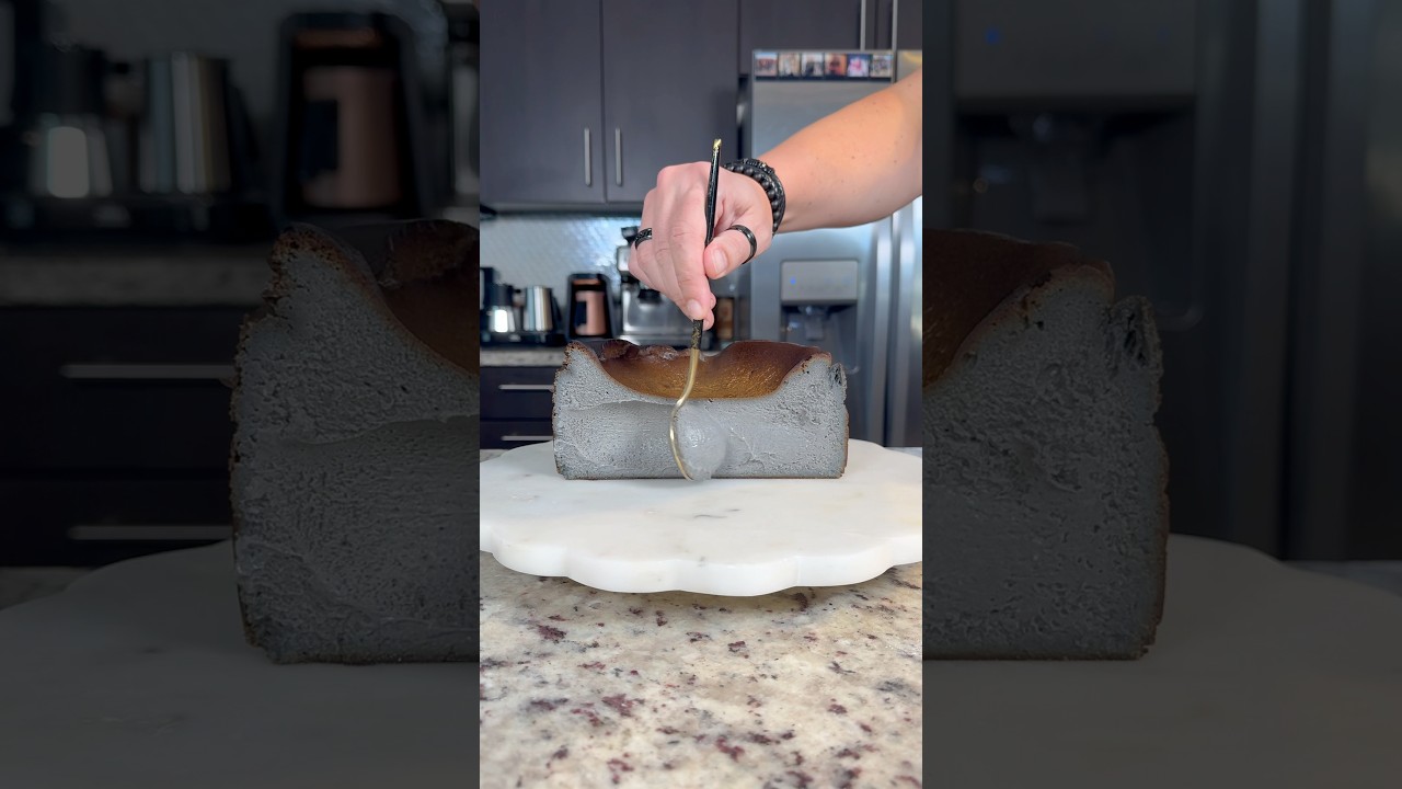 Рецепт чизкейка Сан-Себастьян на углях #gourmetghetto #cooking #chefsnextdoor #dessert #recipe