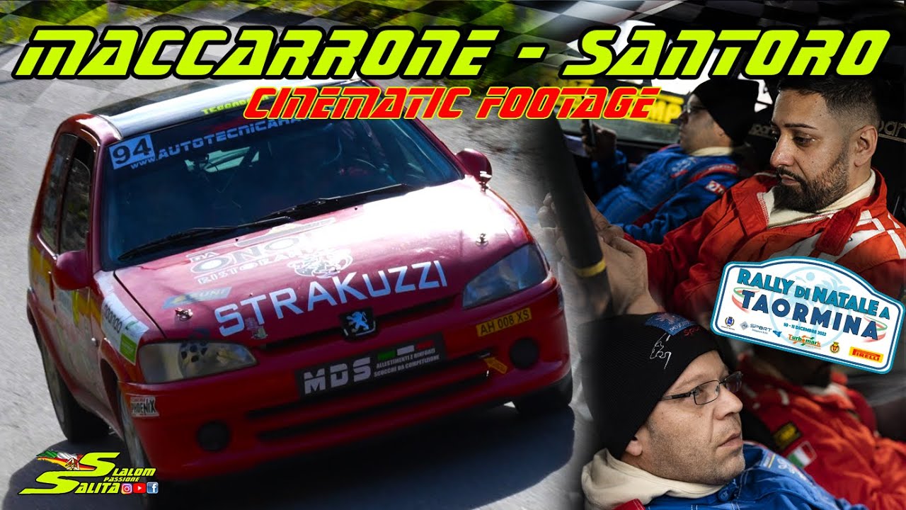 RALLY TAORMINA 2022 // PEUGEOT 106 RALLYE // MACCARRONE - SANTORO // CINEMATIC FOOTAGE