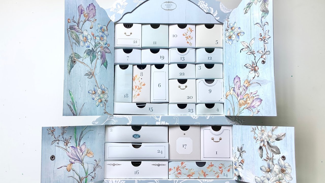 Daphne’s Diary advent calendar & ephemera holder cabinet