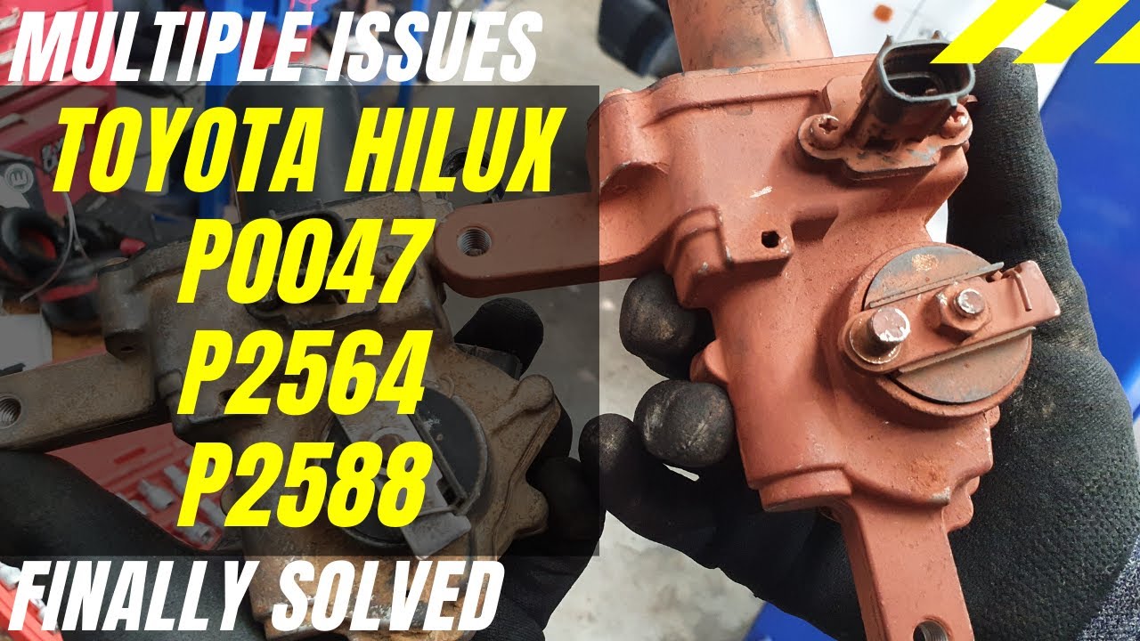 Toyota Hilux KUN26 - P0047 P2564 P2588 - Горит индикатор двигателя, низкая мощность, нет наддува