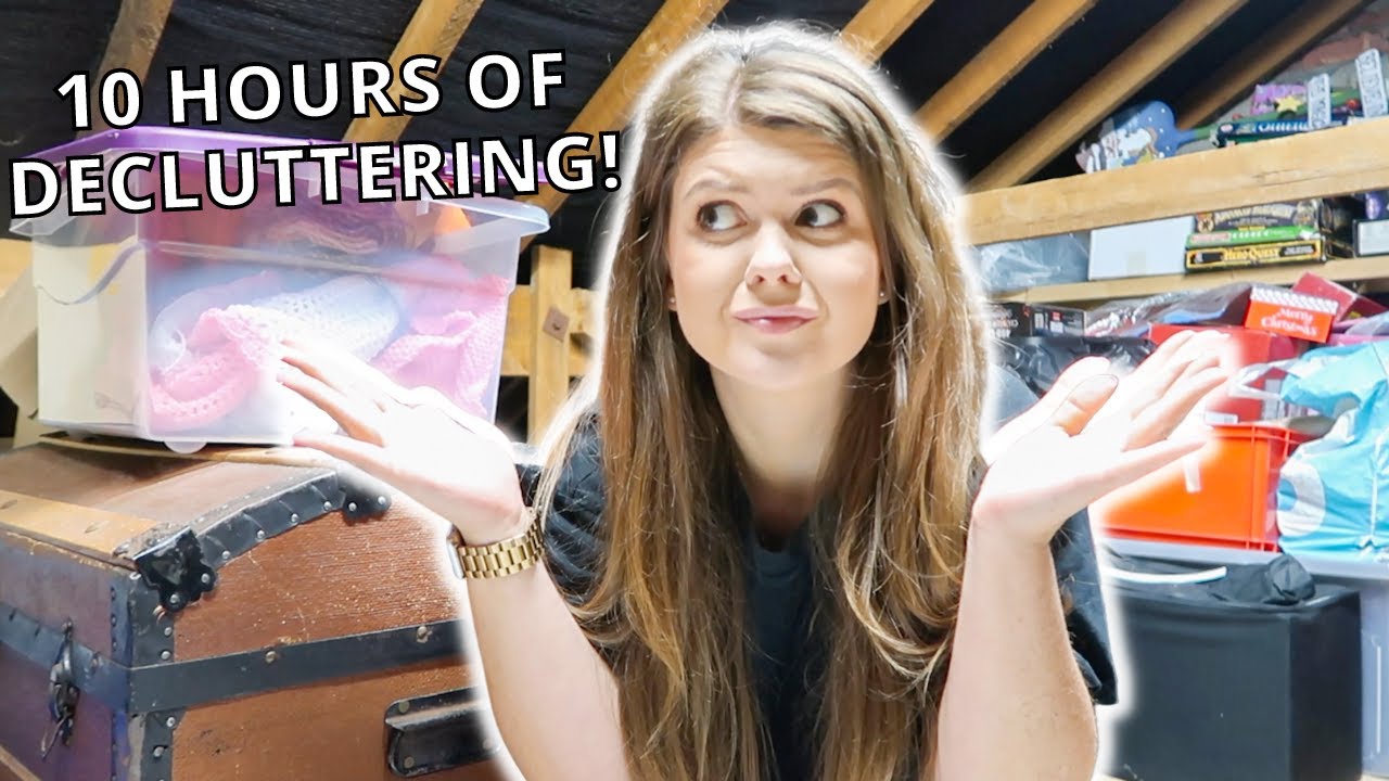 😱The Ultimate Attic Declutter | 10 Hours of Decluttering Before & After