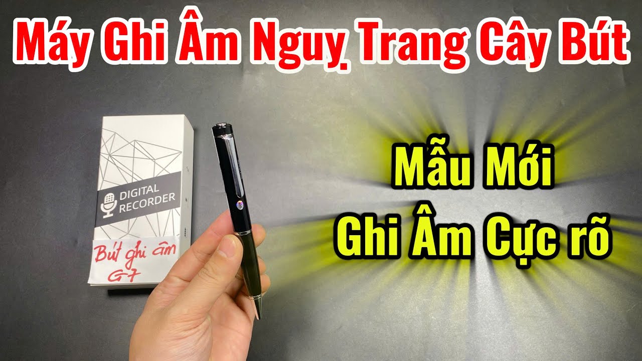 Bút Ghi Âm G7 , Máy Ghi Âm Ngụy Trang Cây Bút Bi SIÊU KÍN ĐÁO BẢN MỚI 2026