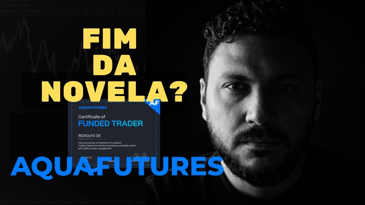 Fim da novela com a Aqua futures, recebi minha conta financiada de 25k. Saga trader financiado EP 6