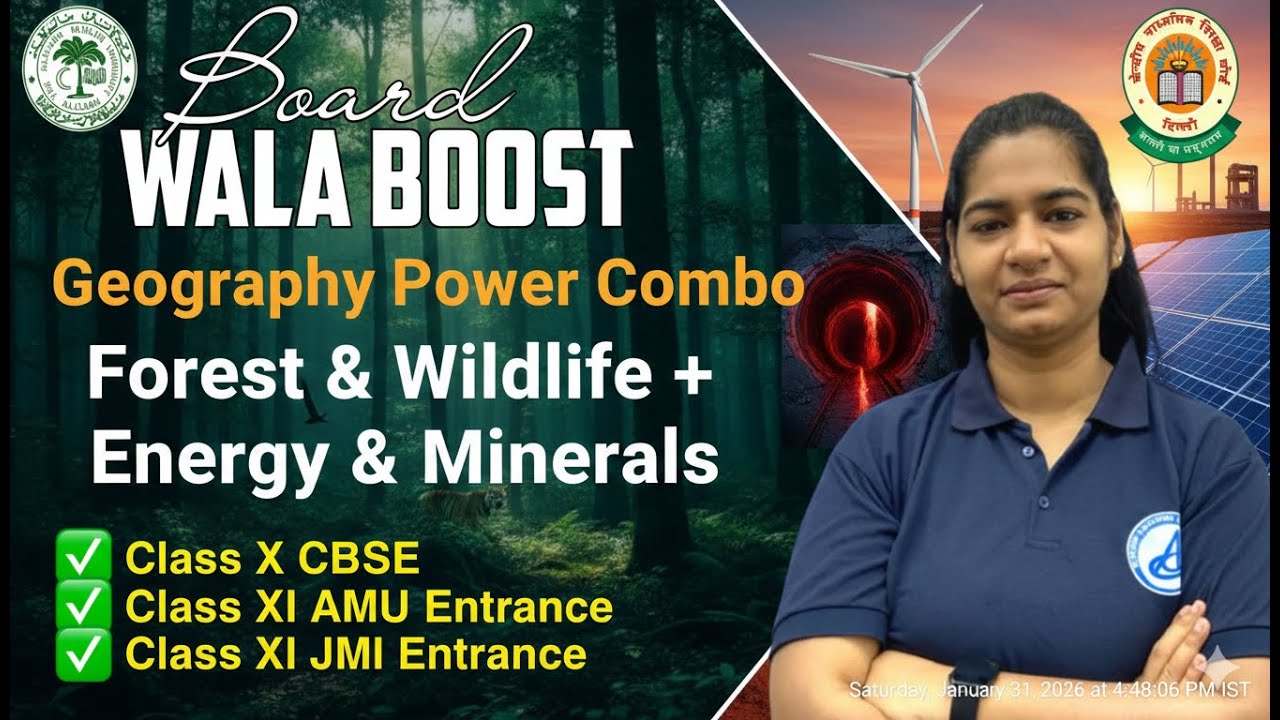 Geography Power Combo-Forest, Wildlife & Mineral Resources | Class 10 CBSE-AMU Board 