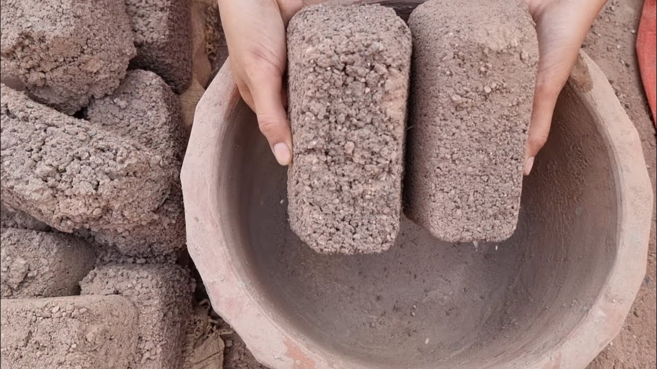 Brown Dirt Crumbling in Ckay Pot | Oddly Satisfying, Sleepaid #satisfying #asmr
