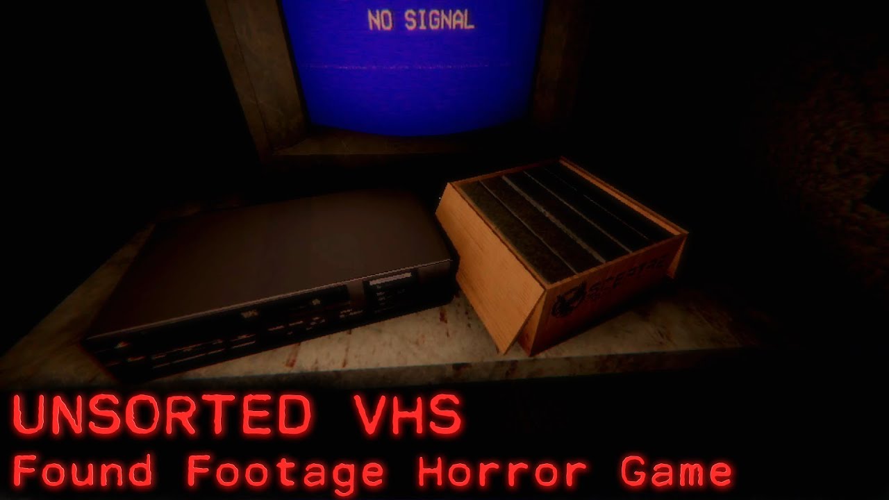 UNSORTED VHS - Surreal Found Footage Tapes Horror Game