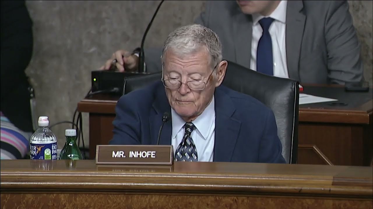 Inhofe Questions Witness at SASC Hearing
