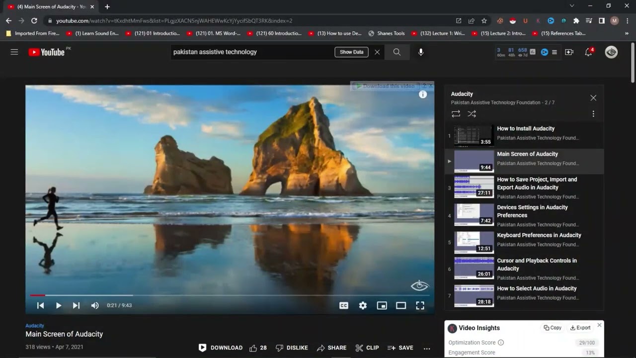 How to play YouTube videos with keyboard shortcuts || YouTube tutorials for the blind users