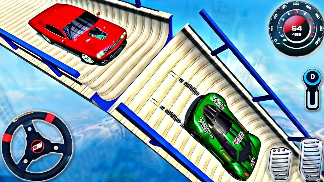 Vertical Mega Ramp Impossible 3D -Car Stunts Tracks Racing 3D - Android GamePlay