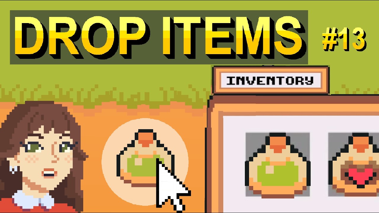 Drop Items from Inventory (+Bounce FX!) - Top Down Unity 2D #13