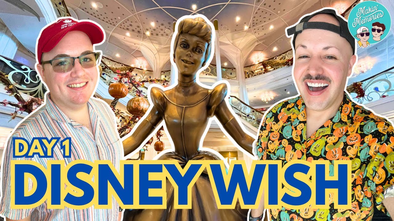 Halloween on The High Seas Cruise on The Disney Wish! | Embarkation Day | Disney Cruise Line 2025