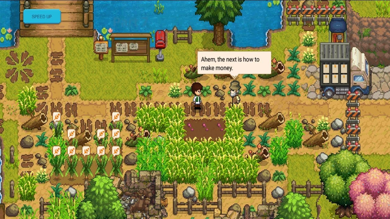 Harvest town farm, build and explore! Part 7 (No commentary)