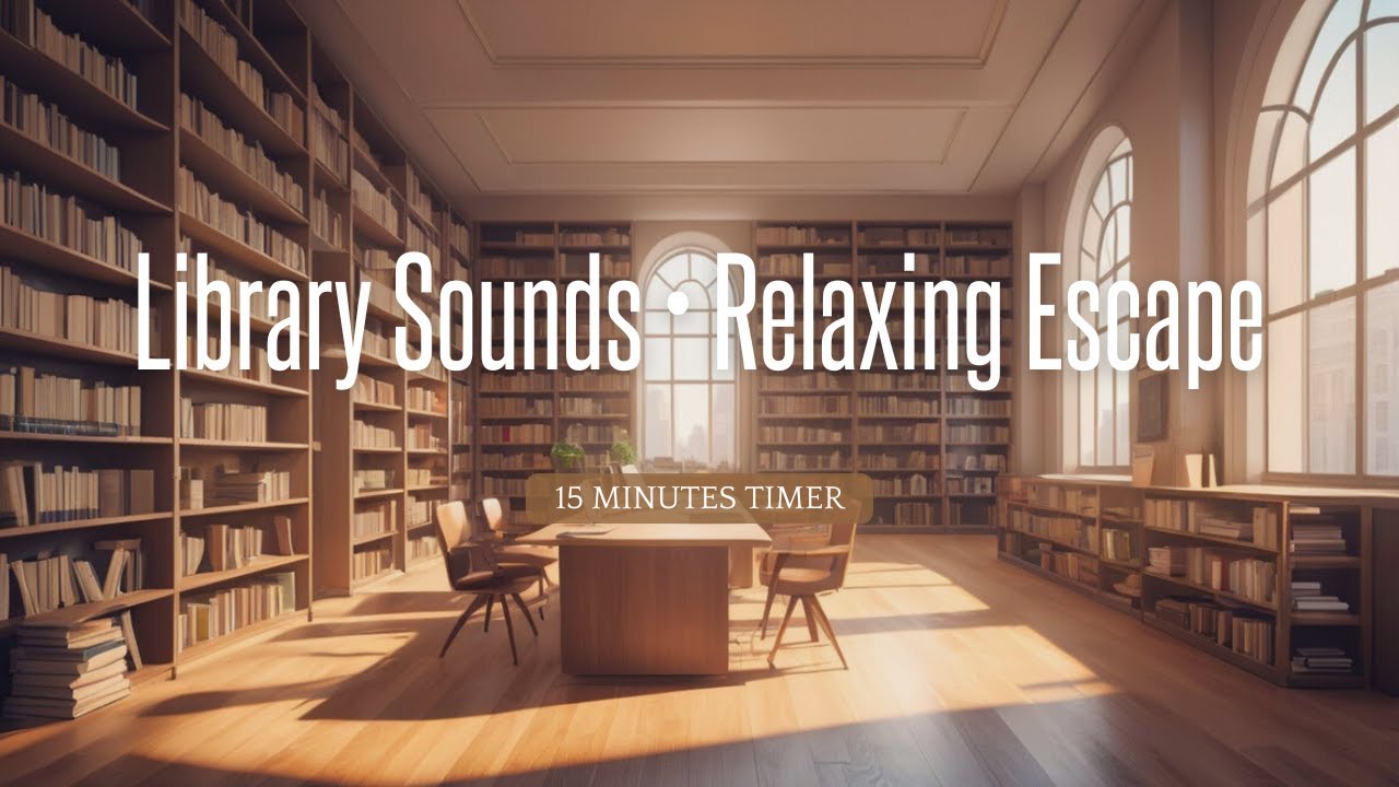 15 Min Library Ambience Break #timer