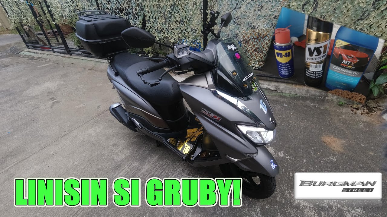 CLEANING MY BURGMAN STREET 125 | PANO KO NGA BA LINISAN SI GRUBY?