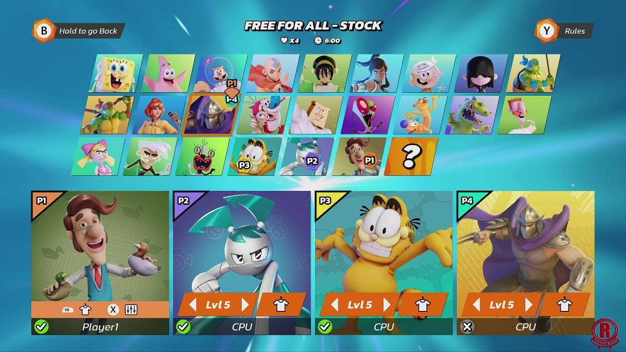 Nickelodeon All-Star Brawl - All Characters & Stages + DLC (Hugh Neutron) *Updated*