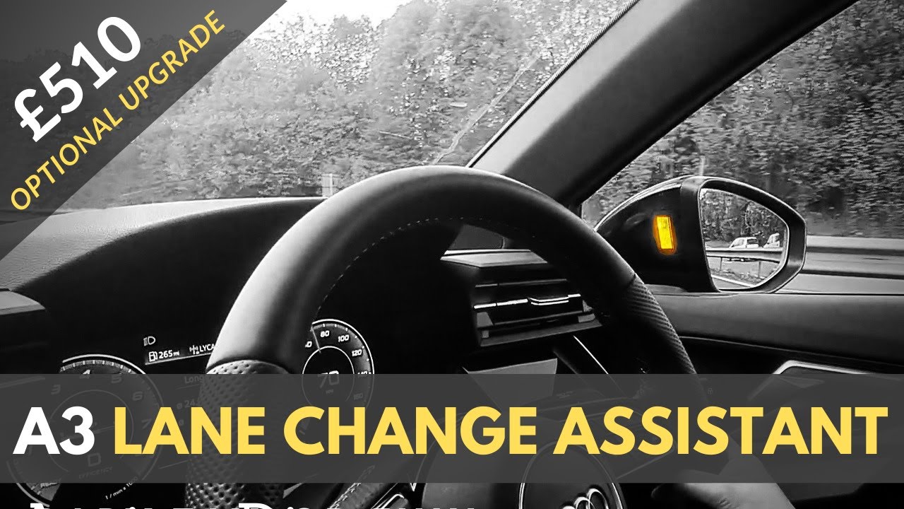 AUDI SIDE ASSIST | BLIND SPOT | A3 2020 2021 | LANE CHANGE | EXIT WARNING | REAR CROSS TRAFFIC ALERT