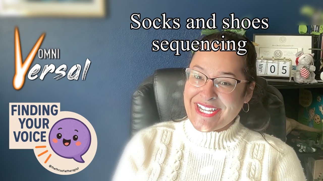 Socks and Shoes Go On Our Feet Low stim song by licensed SLP