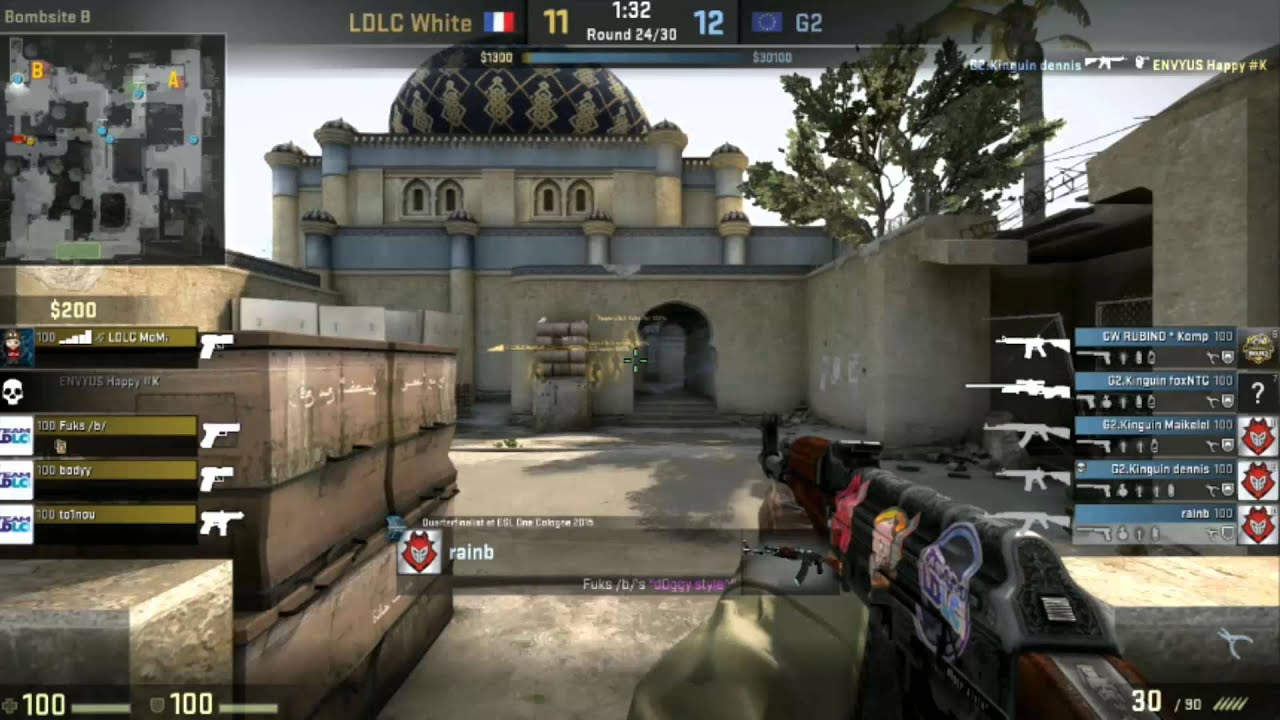 CS:GO - Rain Ridiculous 4-Man Spray Down vs LDLC White @ Fragbite Masters
