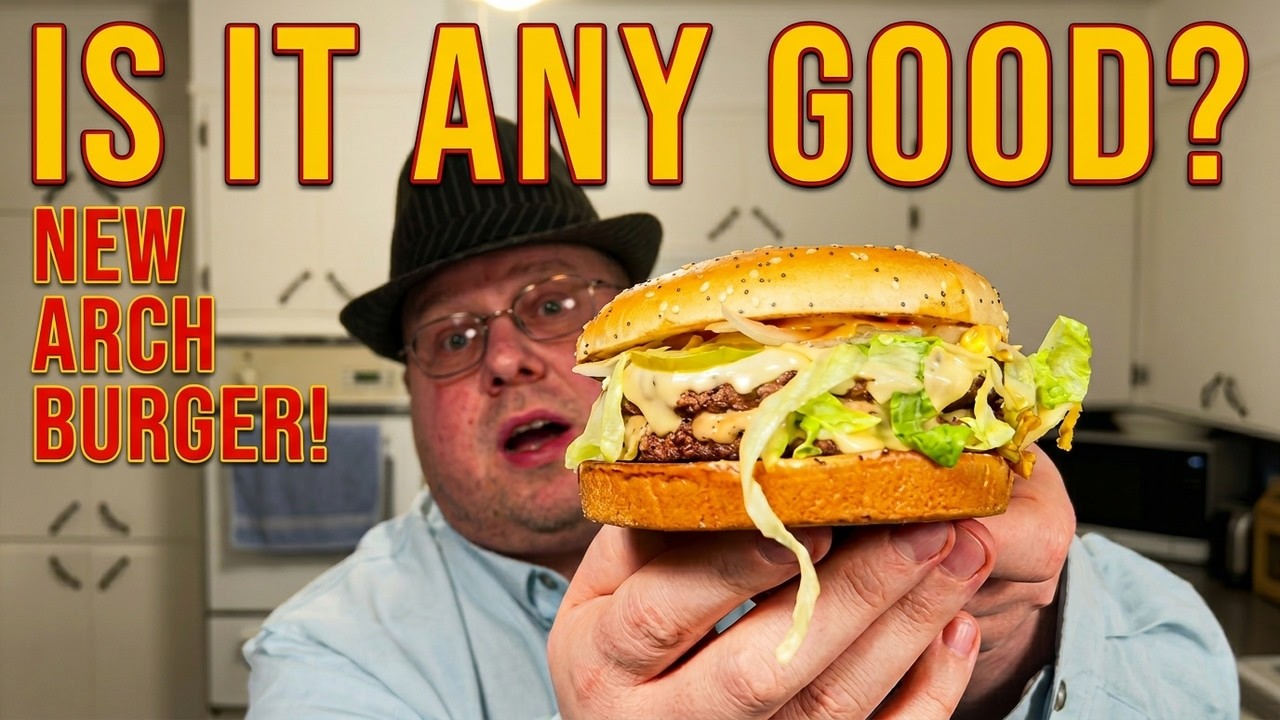 Trying McDonald’s Big Arch Burger For The First Time