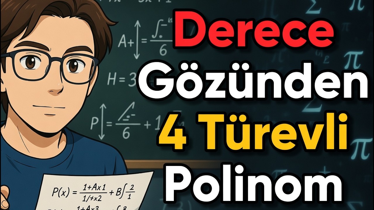 Derece Öğrencisi Bu Soruları Nasıl Çözüyor? | 4 Türevli Polinom (YKS Matematik)