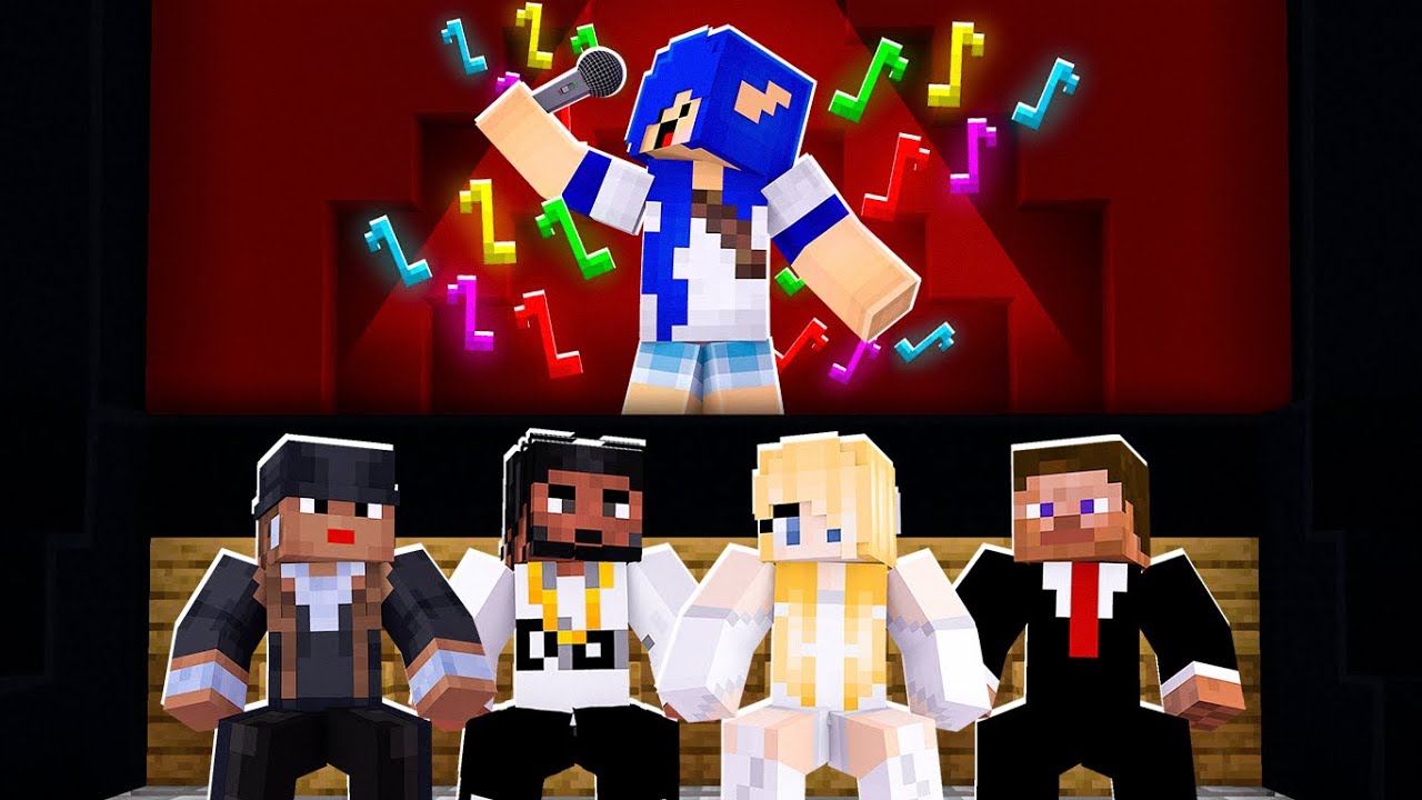 cantei no Minecraft com Inscritos