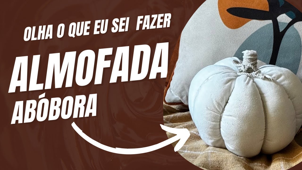 Abóbora de tecido - almofada