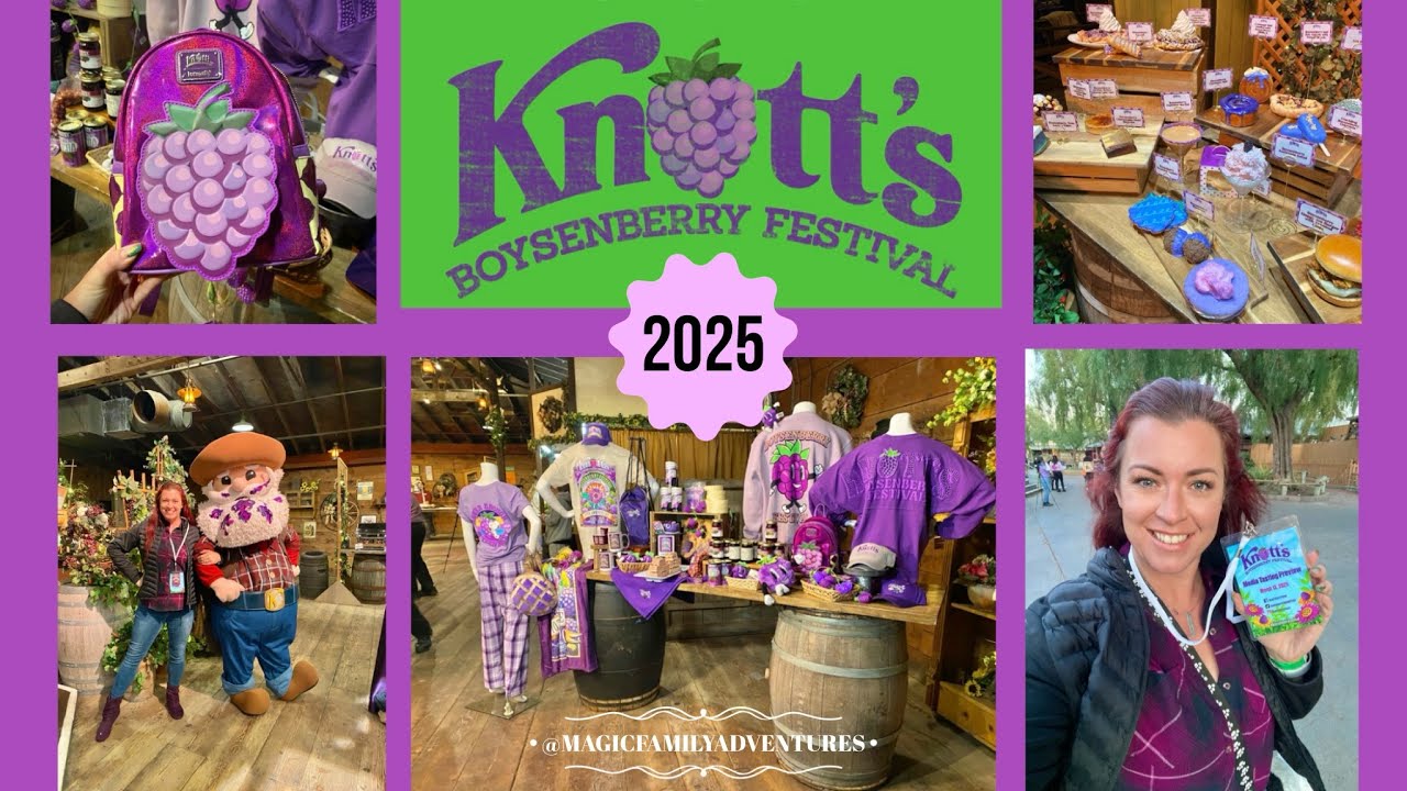 🍇🎢 [4K] Knott’s Berry Farm Boysenberry Festival 2025 – Media Preview! 🛍️🥧
