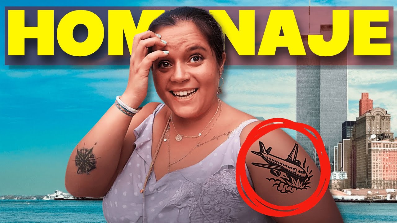 LAURA YANES SE TATÚA UN AVIÓN EN NUEVA YORK