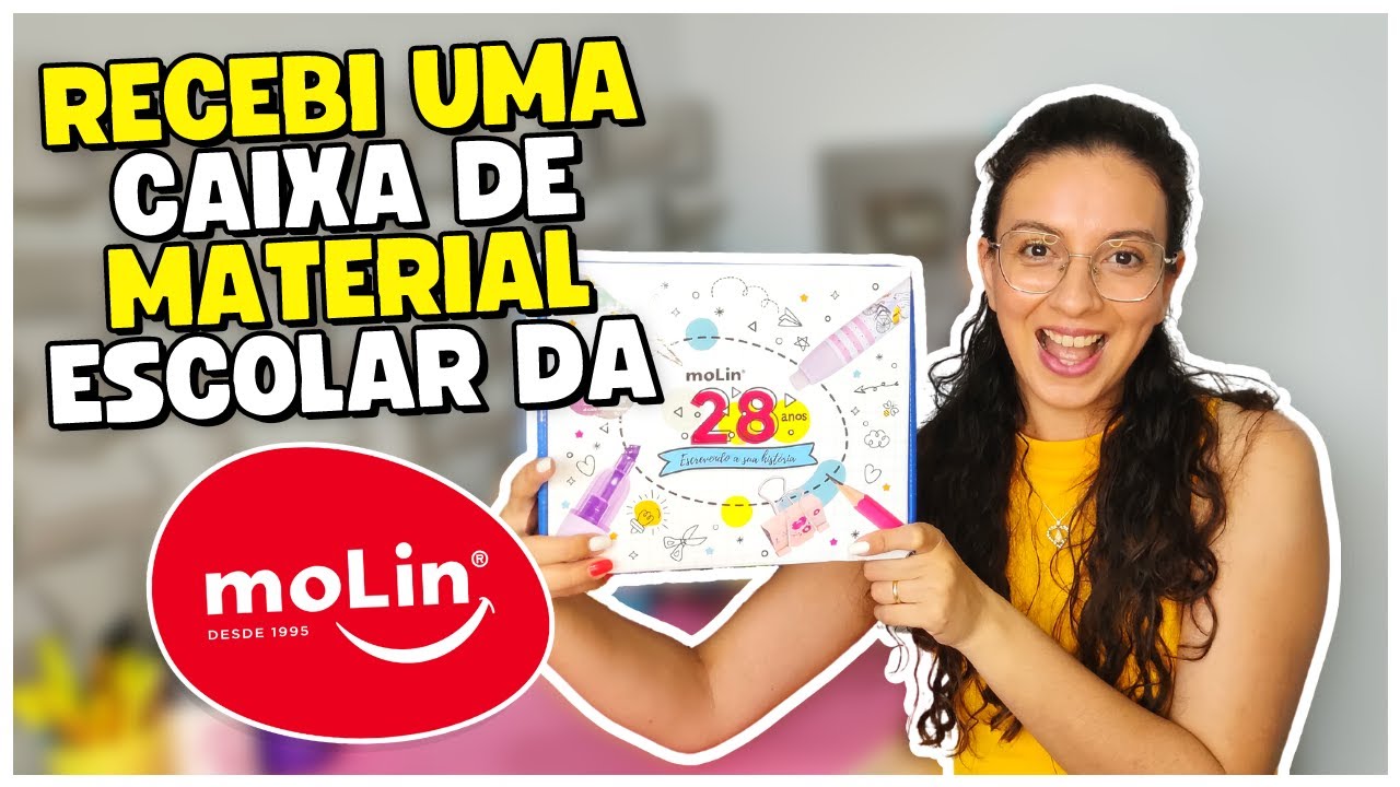 Recebi uma Caixa Recheada de Material Escolar da Molin !! 😍