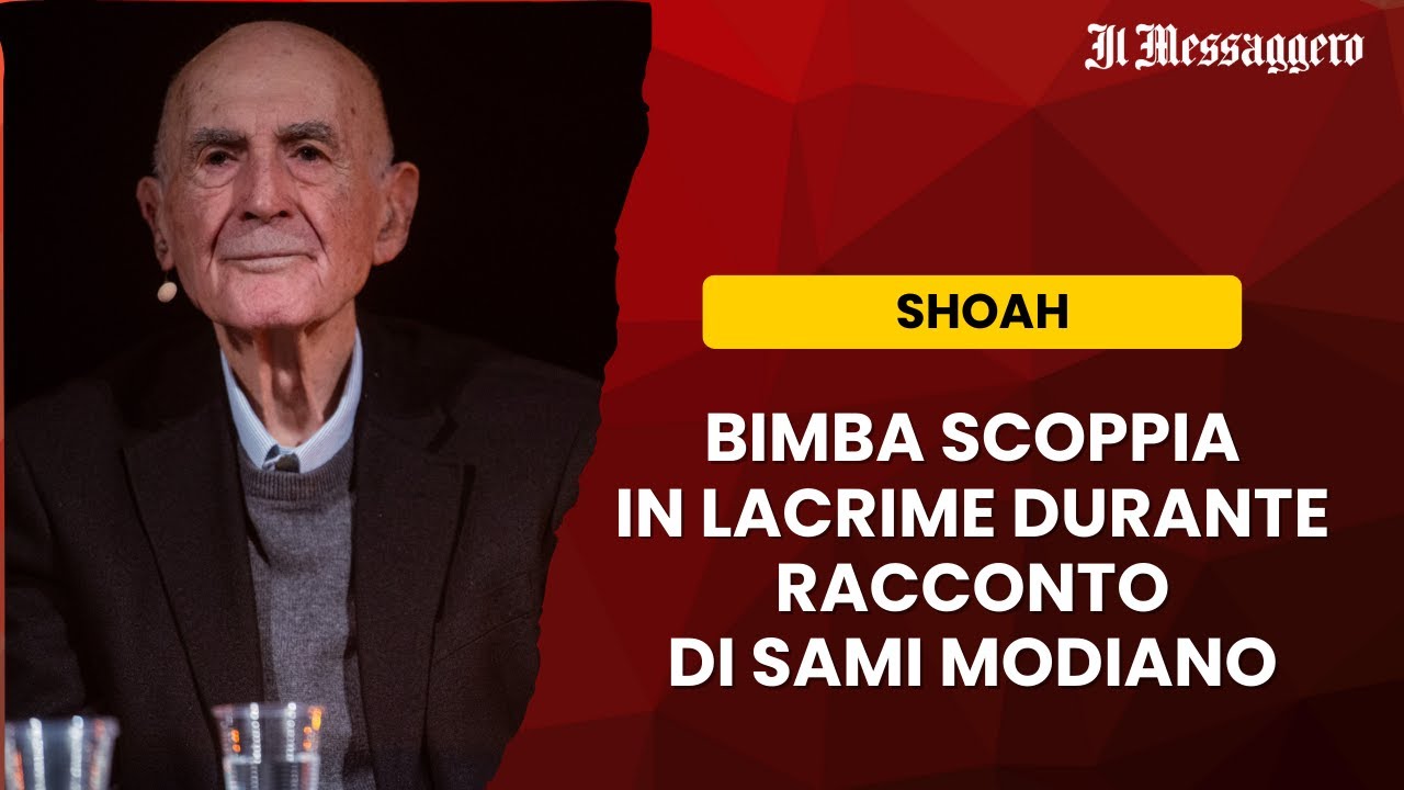 Bambina scoppia in lacrime durante racconto Sami Modiano su Shoah, lui l’abbraccia e le chiede scusa