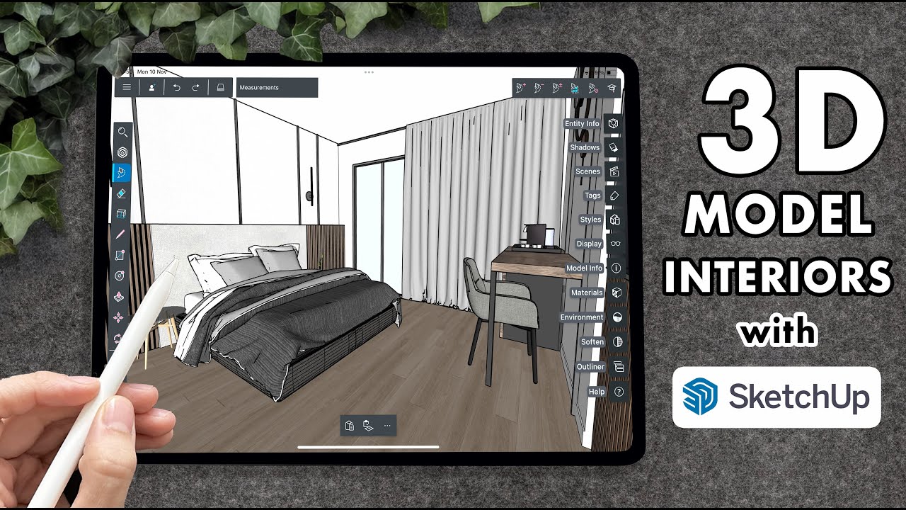 3D-МОДЕЛИ ИНТЕРЬЕРОВ с помощью SketchUp на iPad, объяснения от архитектора (+ бесплатное руководс...