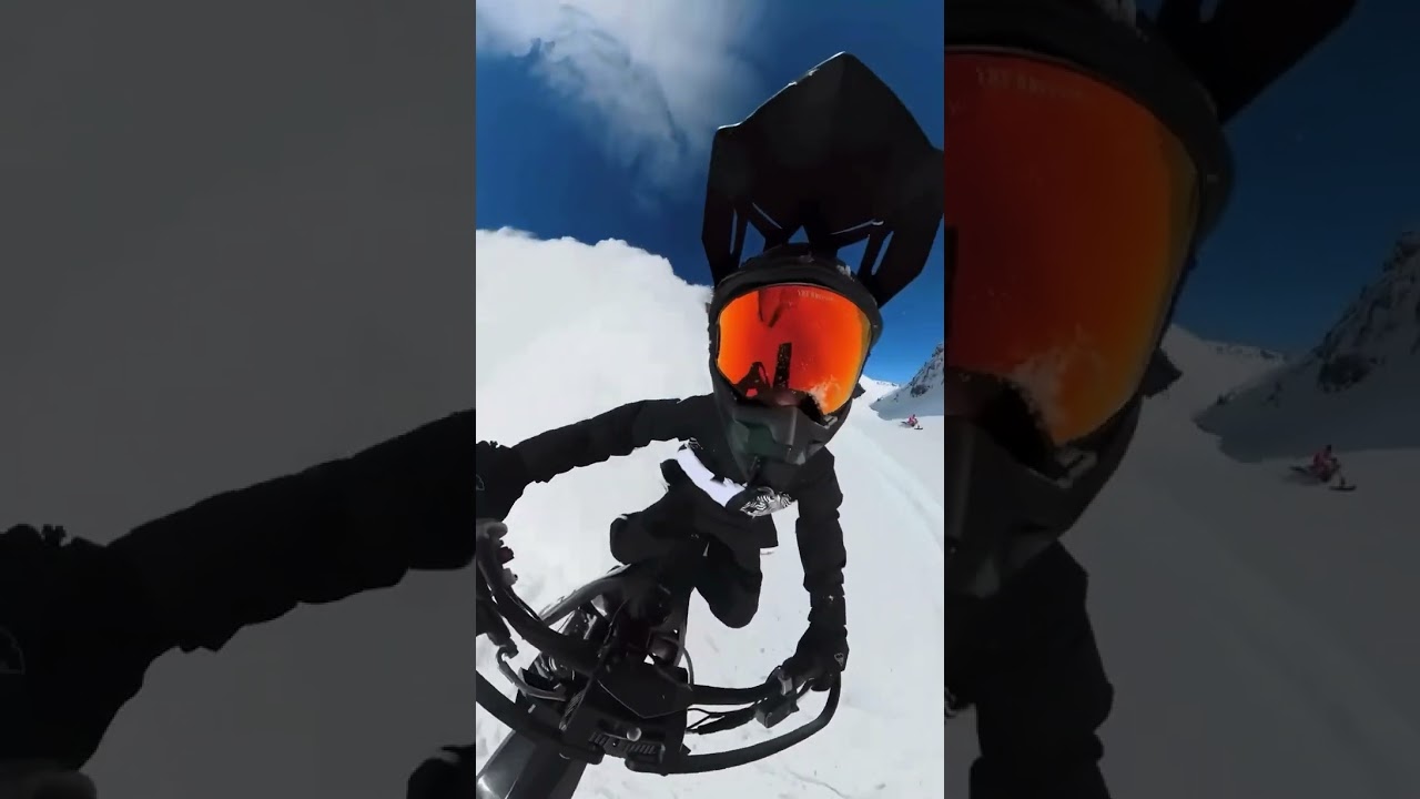 Man OUTRUNS Huge Avalanche On A Snowmobile And Almost Runs Into His Friend! This Is Wild! 