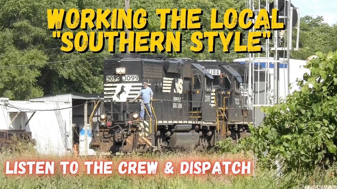 Listen and watch the Local train work the yard in Logansport running Southern Style