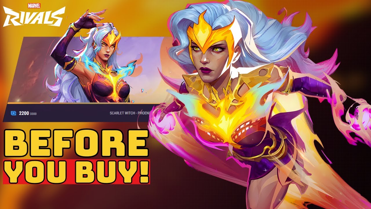 Scarlet Witch Phoenix Chaos Skin Showcase | Before You Buy - Marvel Rivals