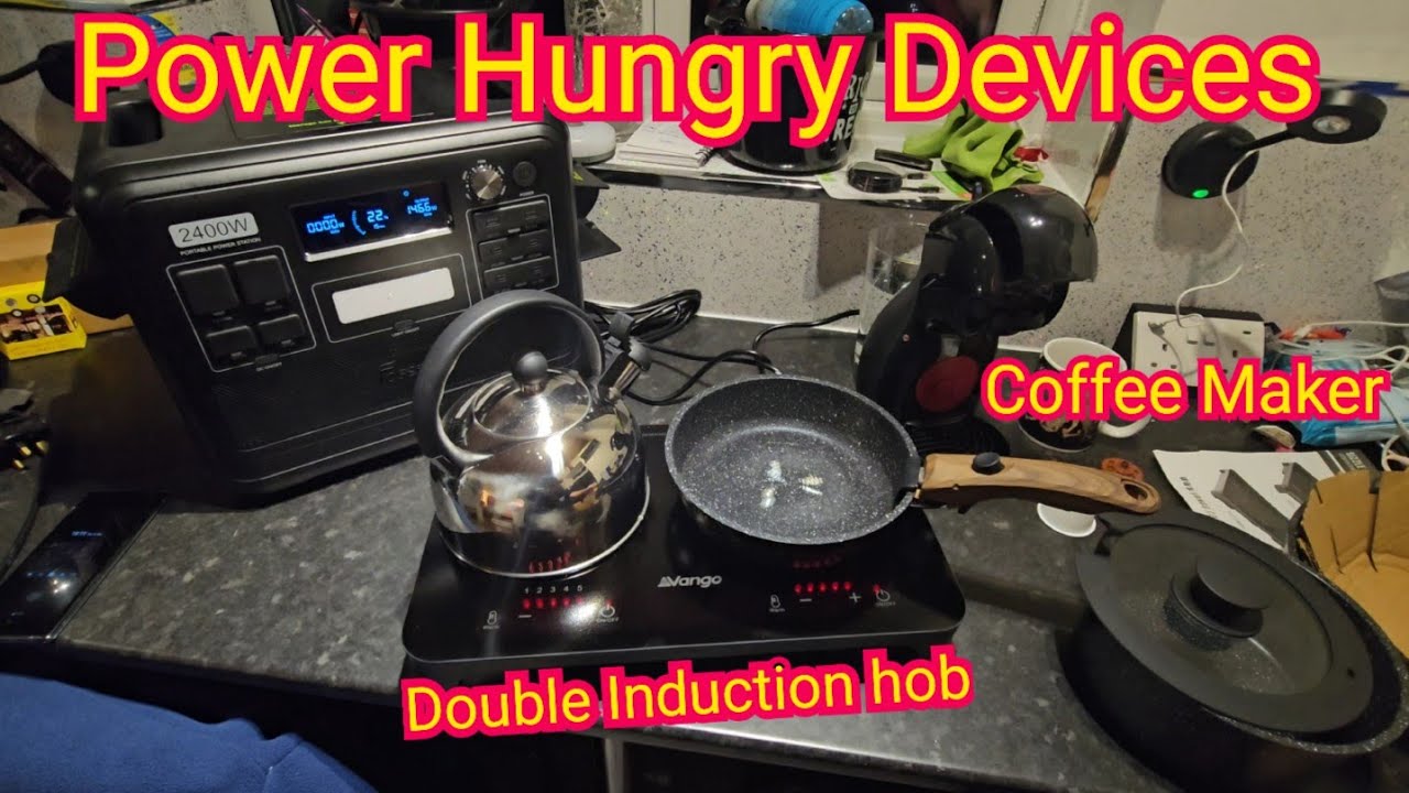Further testing of the Fossibot F2400 | Vango Induction hob | Dolce Gusto Coffee machine.
