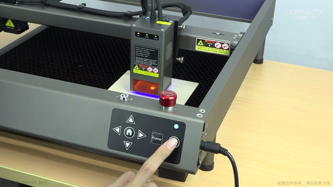 Service Tutorial Creality Falcon2  Description of control panel operation and status indicators
