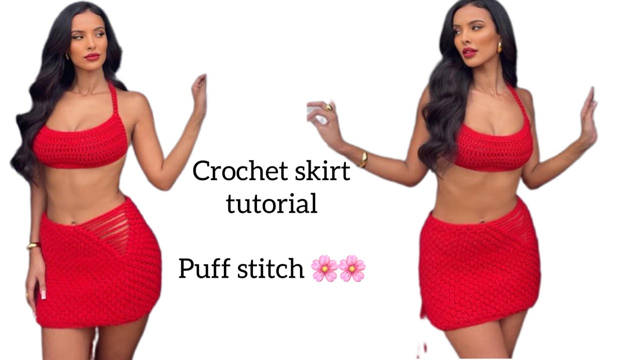DIY | Crochet skirt |puff stitch- Beginner Friendly #handmade #roadto1k