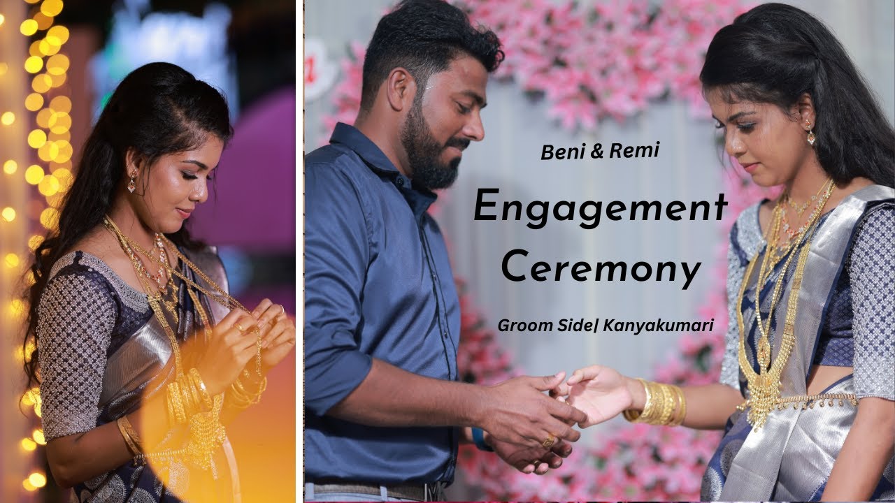 Groom Side Engagement Ceremony | Benickson & Remiba | Nagercoil CSI Christian Engagement Ceremony