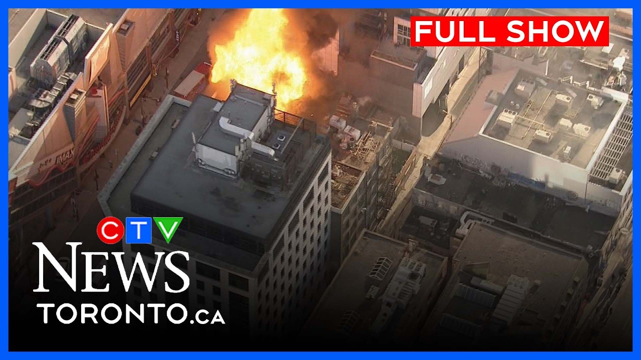 Пожарные тушат пожар на крыше здания в Торонто | CTV News Toronto at Six, 27 марта 2026 г.