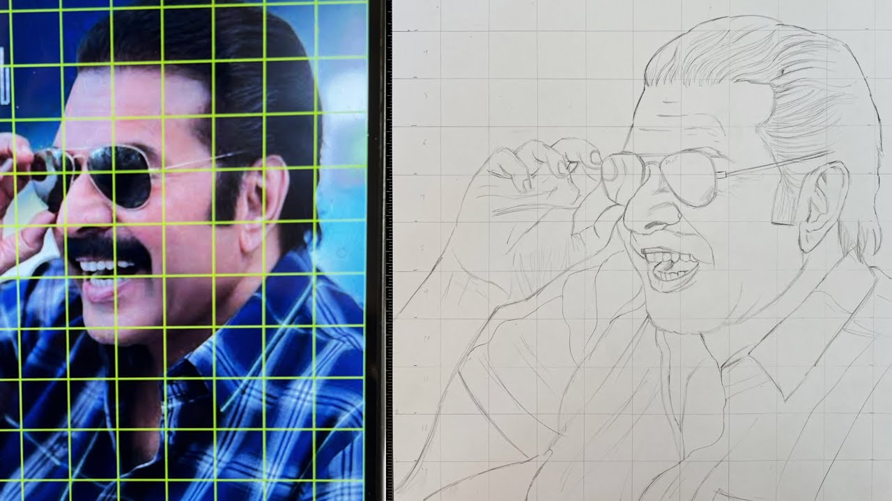 kalamkaval   movie drawing  Tutorial Malayalam 