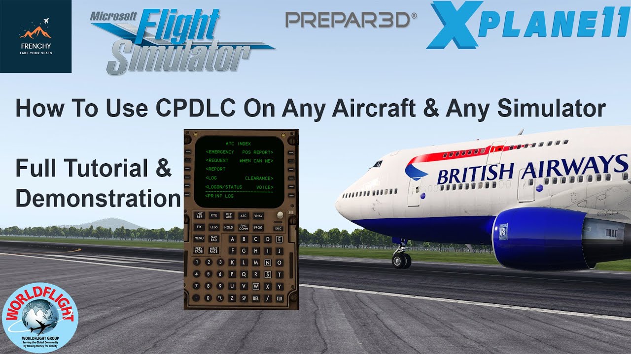 How To Use CPDLC On Any Aircraft & Any Simulator | Full Tutorial & Demonstration| HOPPIE Network