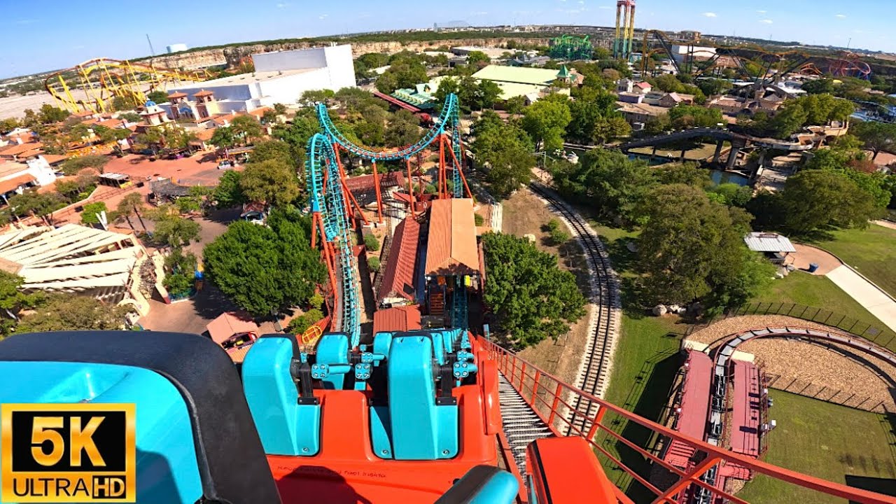 Boomerang POV 5K Back Row EXTREMELY SMOOTH Six Flags Fiesta Texas