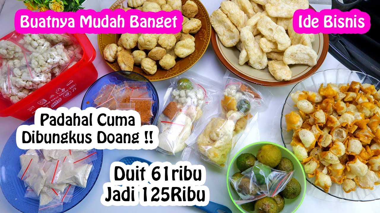Awet Banget !! IDE BISNIS Paling mudah , Hanya Bungkus Doang Modal 61RB Jadi 25bks Cuanki No cilok