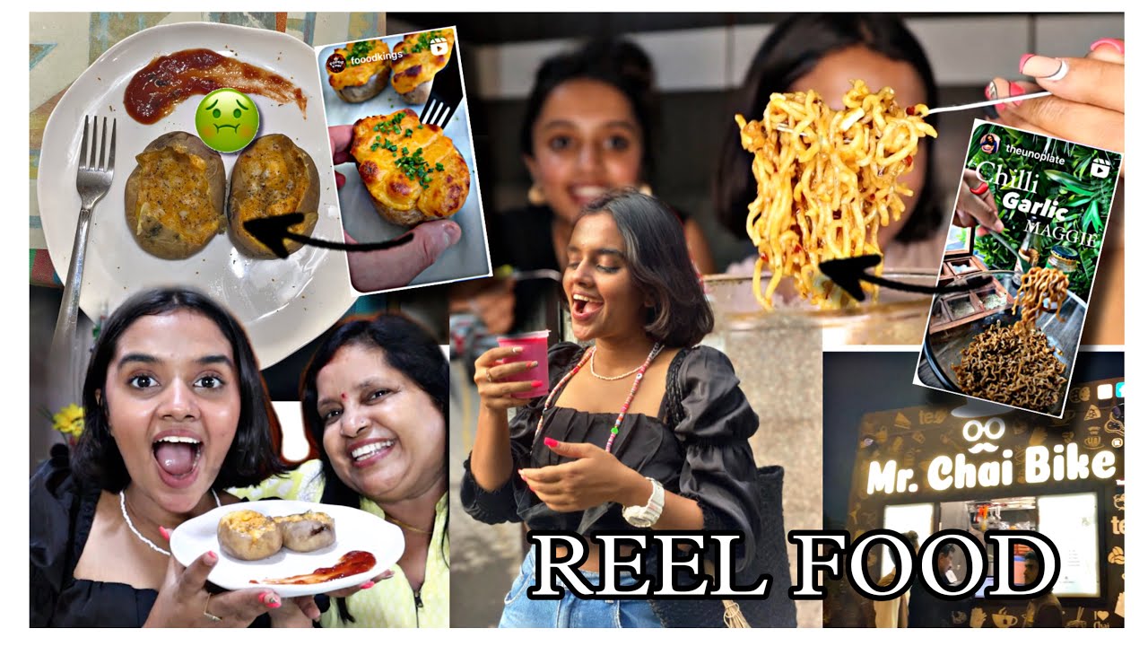 Eating Only REEL RECIPES for 24 HOURS | Thebrowndaughter