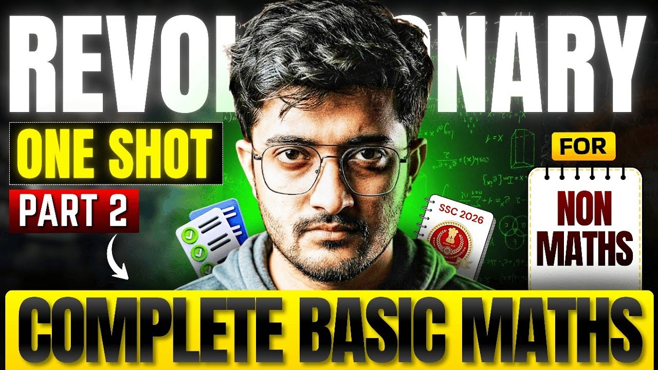 🔥(Part - 2) COMPLETE BASIC MATHS ONE SHOT | A REVOLUTION |MATHS का डर ख़त्म |SSC CGL,CHSL | Viren Sir