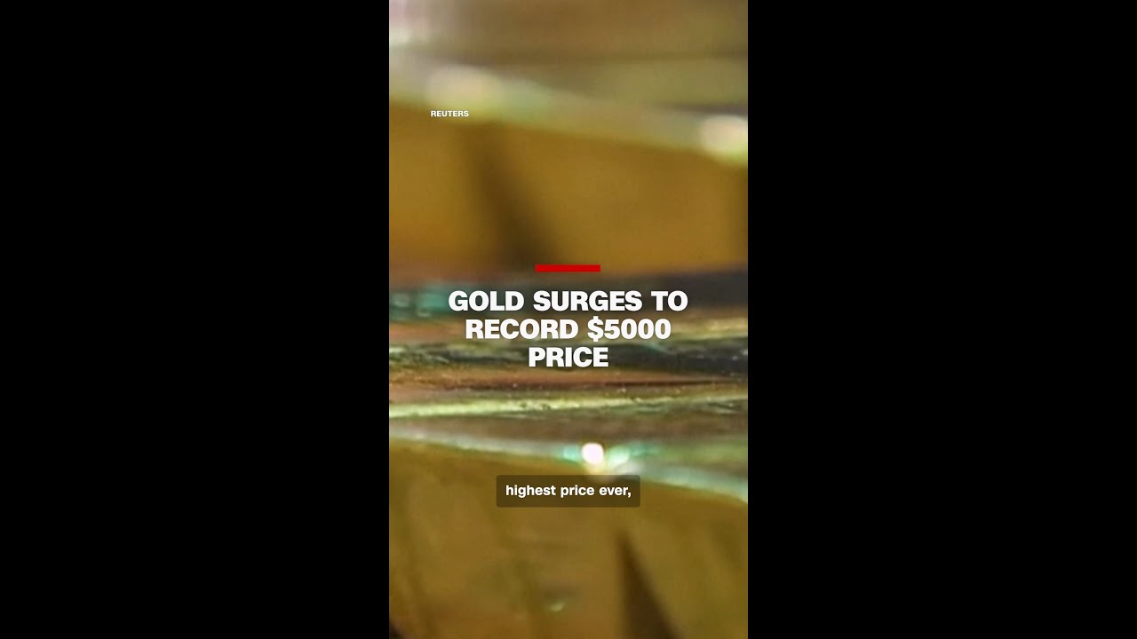 Gold surges to record $5000 price