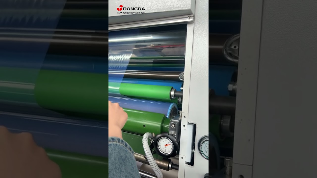 Automatic laminating machine with chain knife for OPP/BOPP/PET/metal film