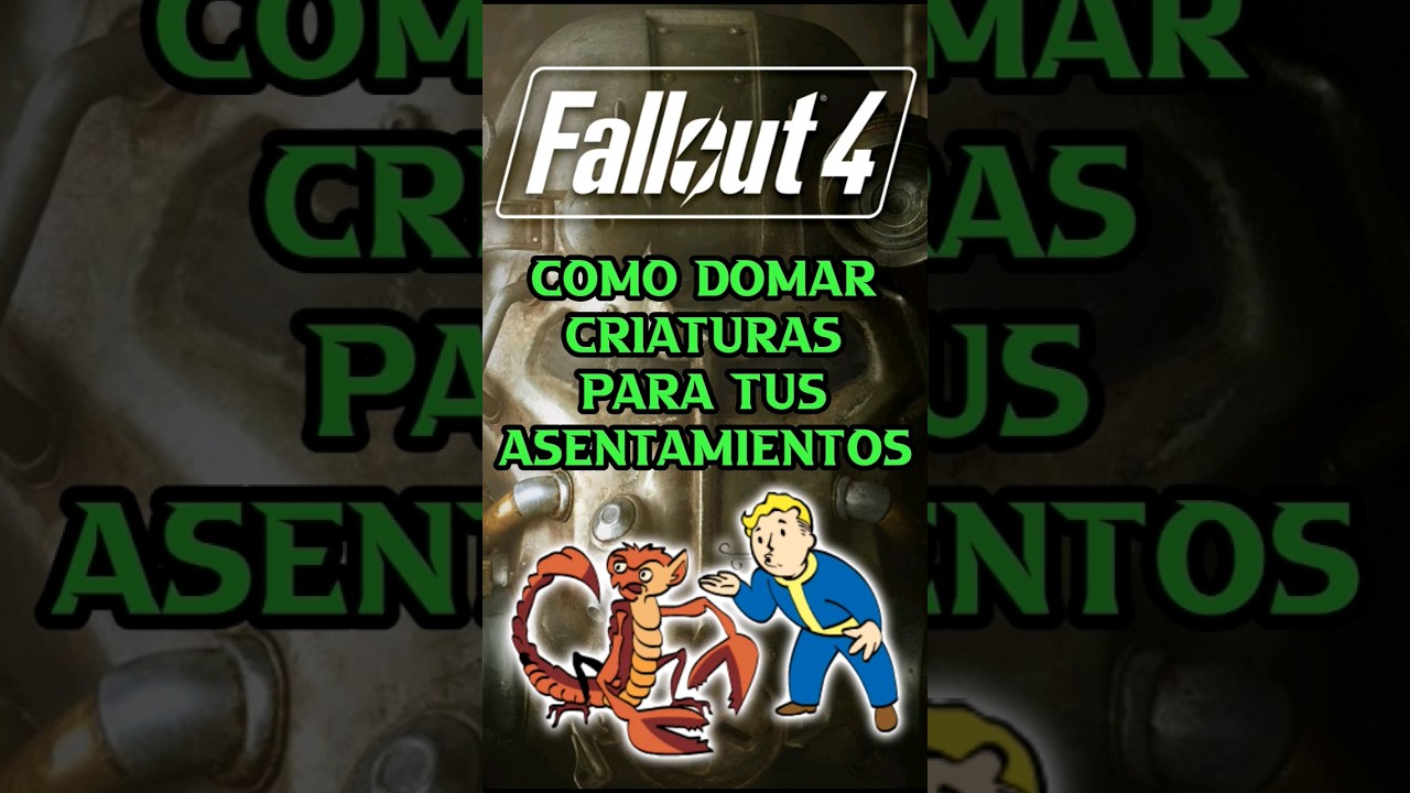 Domar criaturas para tus asentamientos #fallout4 #fallout #guia #videojuegos