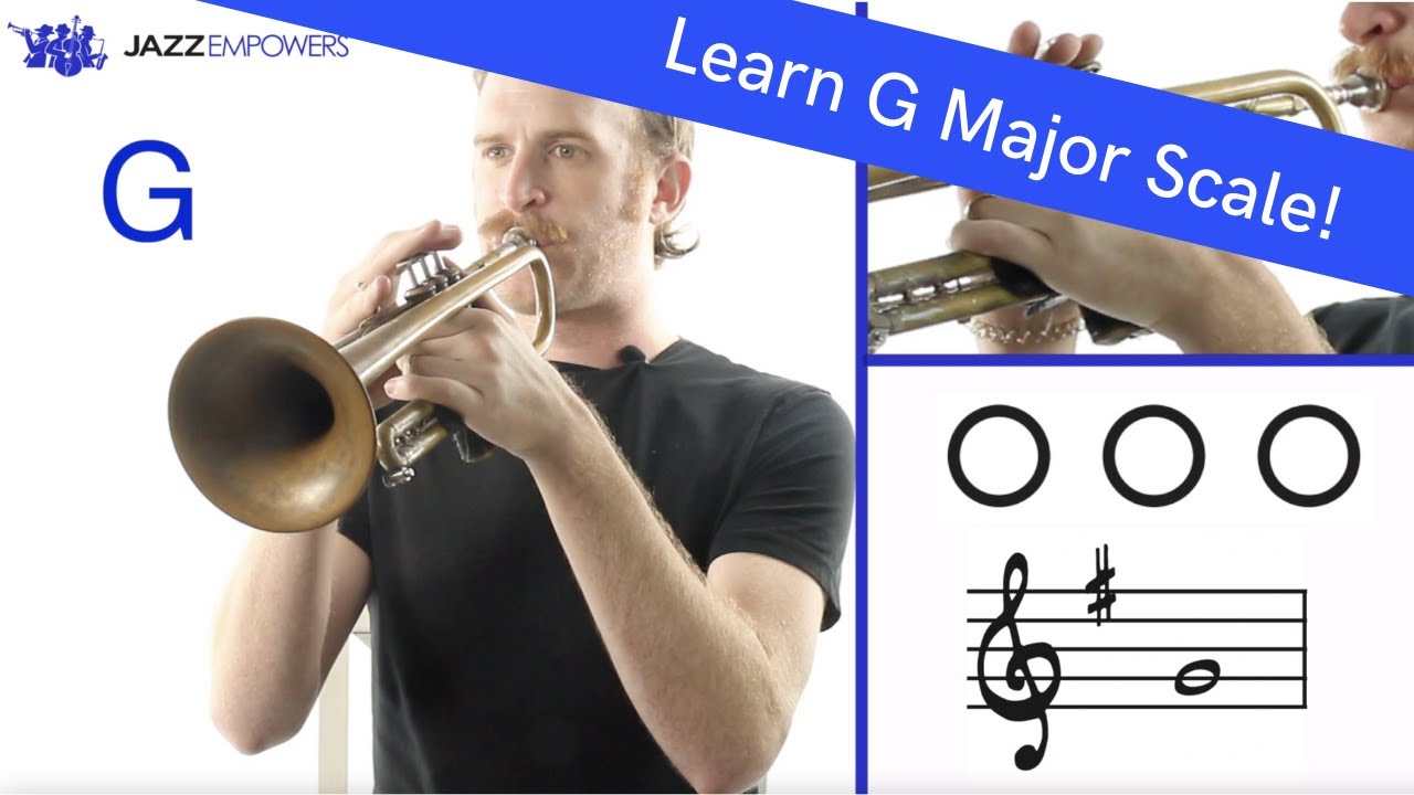 G Major Scale on Trumpet (F Concert)