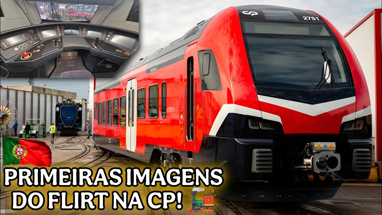 Первые фотографии нового поезда FLIRT от CP Stadler! 🚂